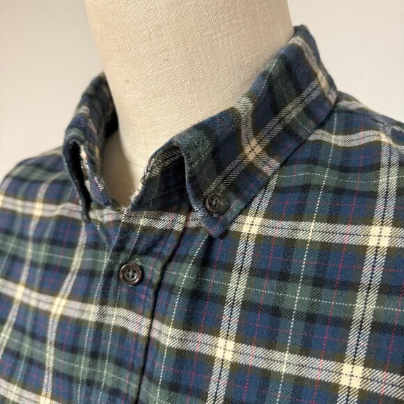 Taylor Stitch Blue and White Plaid Casual Button Down Shirt - Picture 7 of 13